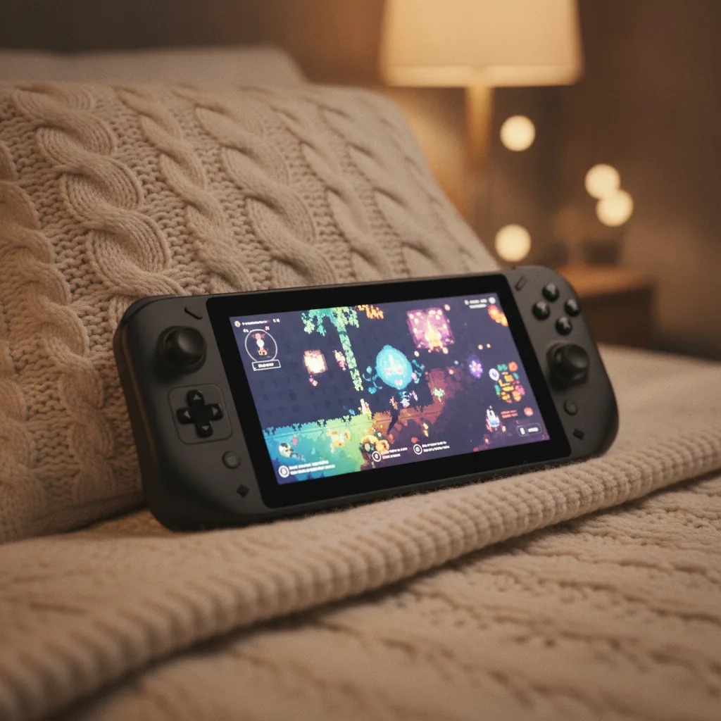 Steam Deck in bed